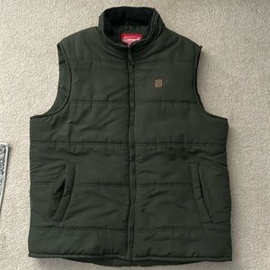 ***LIKE NEW - Coleman Microfiber Quilted Puffer Vest with Sherpa Collar**
